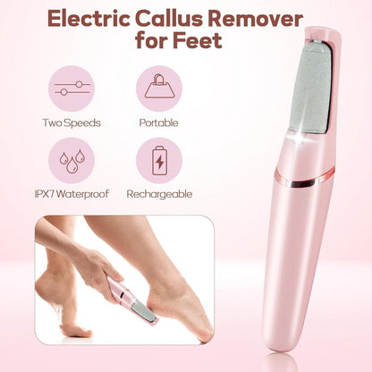 Pedicure Callus Remover Hard and Dead Skin Electric Rechargeable Tool