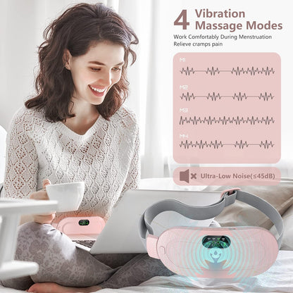 Portable Cordless Heating Pad for Menstrual Cramps Relief, for Stomach, 3-Speed Temperature